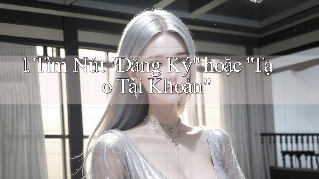1. Tìm Nút “Đăng Ký” hoặc “Tạo Tài Khoản”