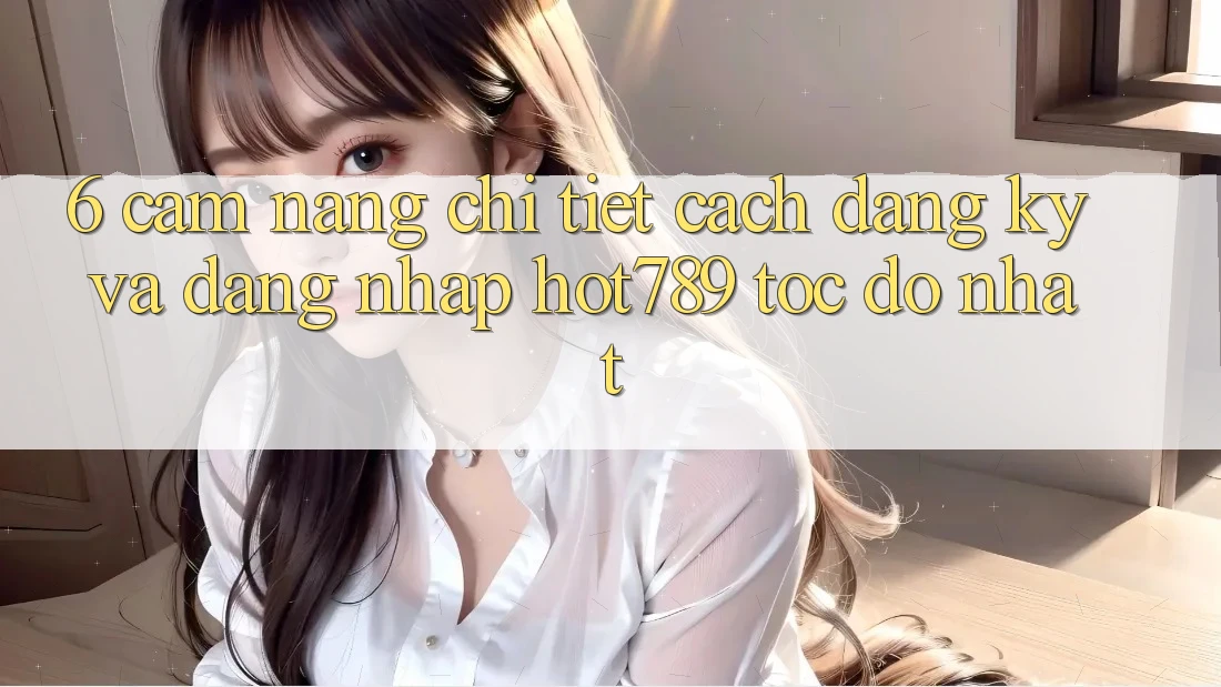 6. Cẩm nang Chi Tiết Cách Đăng Ký Và Đăng Nhập hot789 Tốc độ Nhất