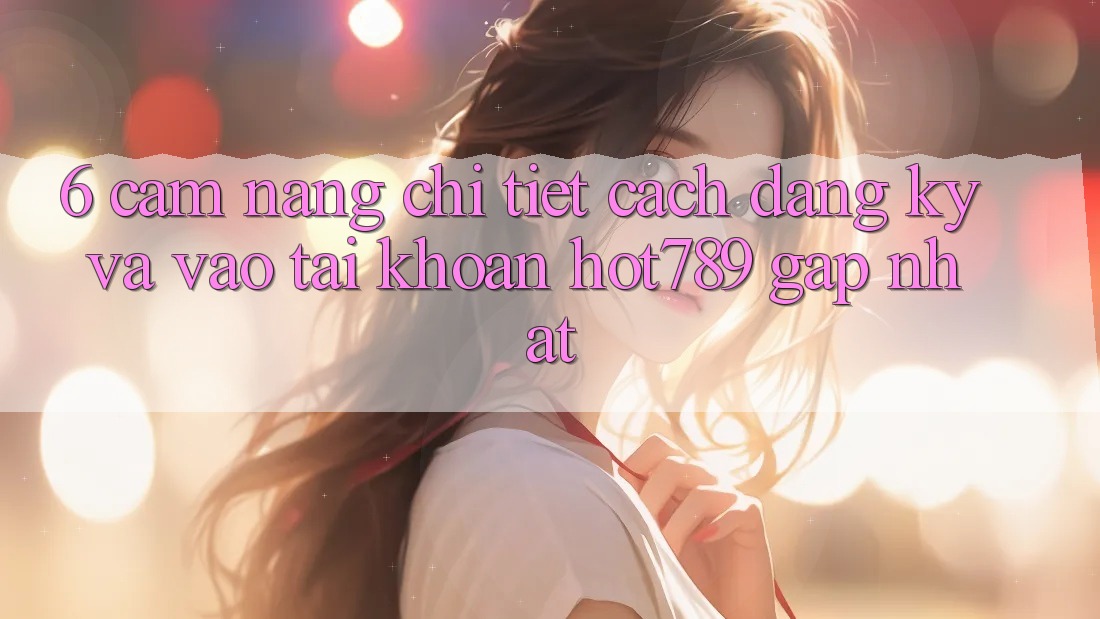 6. Cẩm nang Chi Tiết Cách Đăng Ký Và Vào tài khoản hot789 Gấp Nhất