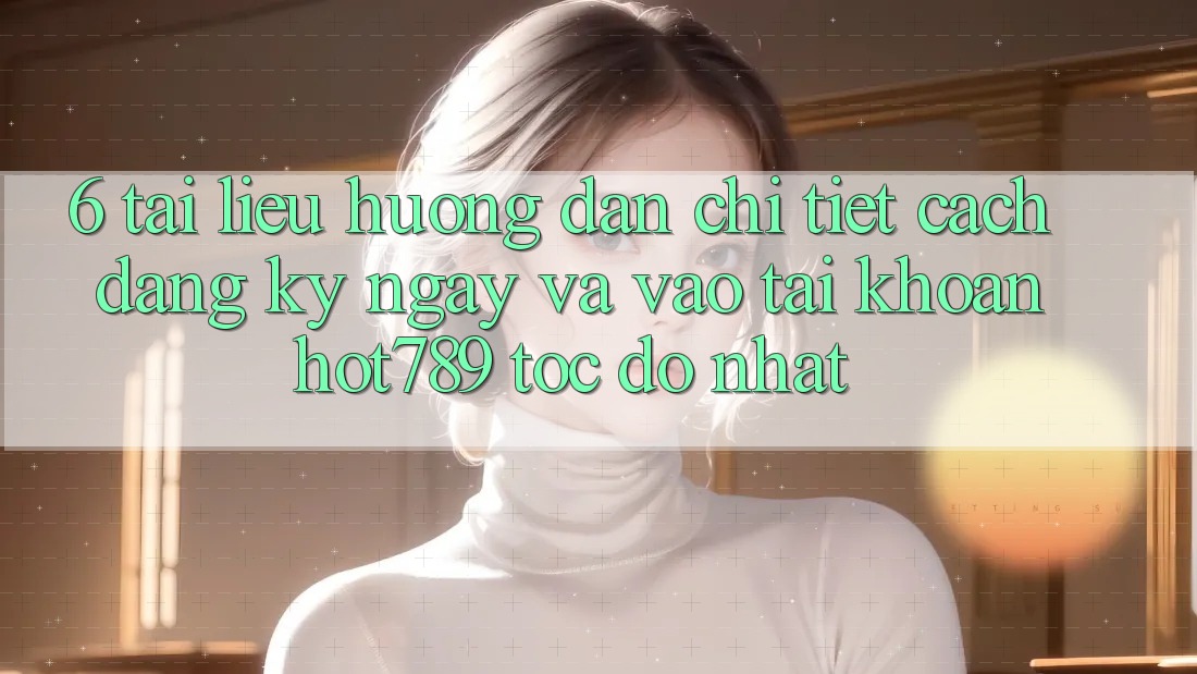 6. Tài liệu hướng dẫn Chi Tiết Cách Đăng ký ngay Và Vào tài khoản hot789 Tốc độ Nhất