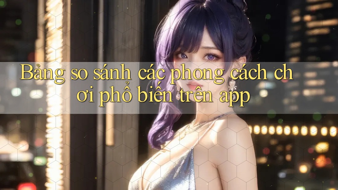 Bảng so sánh các phong cách chơi phổ biến trên app