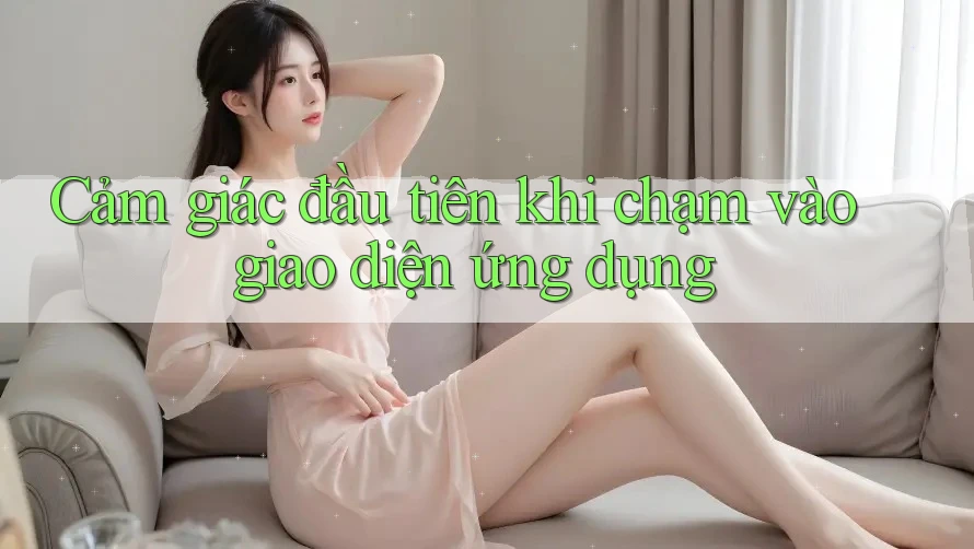 Cảm giác đầu tiên khi chạm vào giao diện ứng dụng