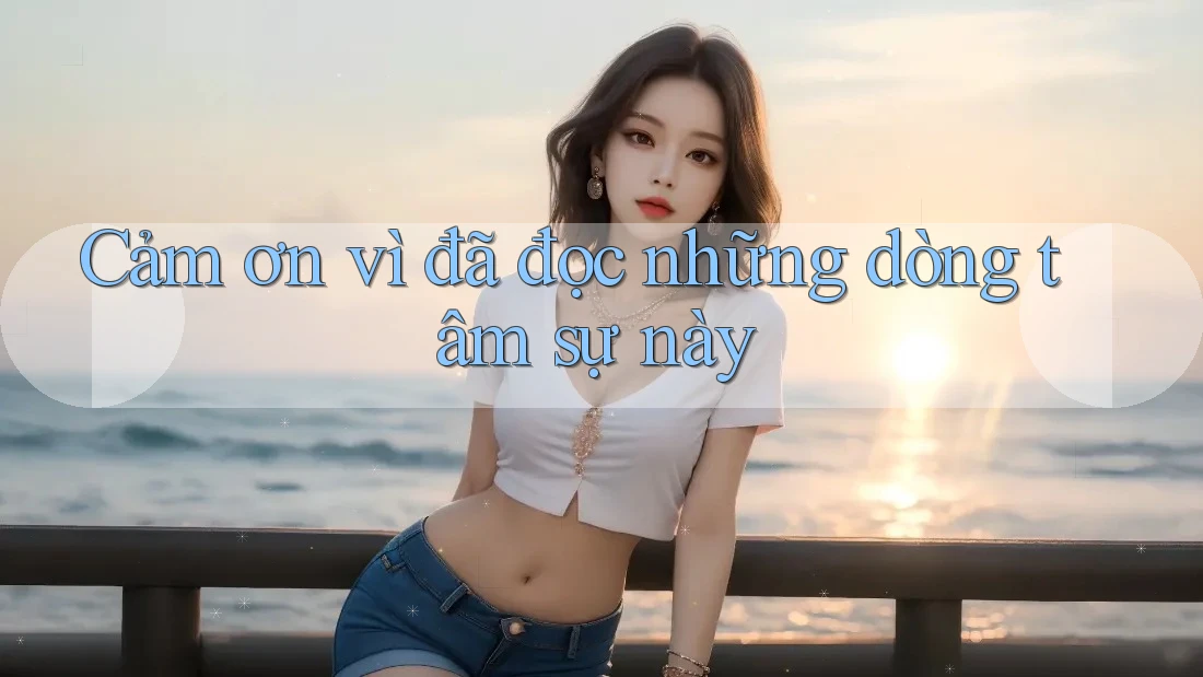 Cảm ơn vì đã đọc những dòng tâm sự này