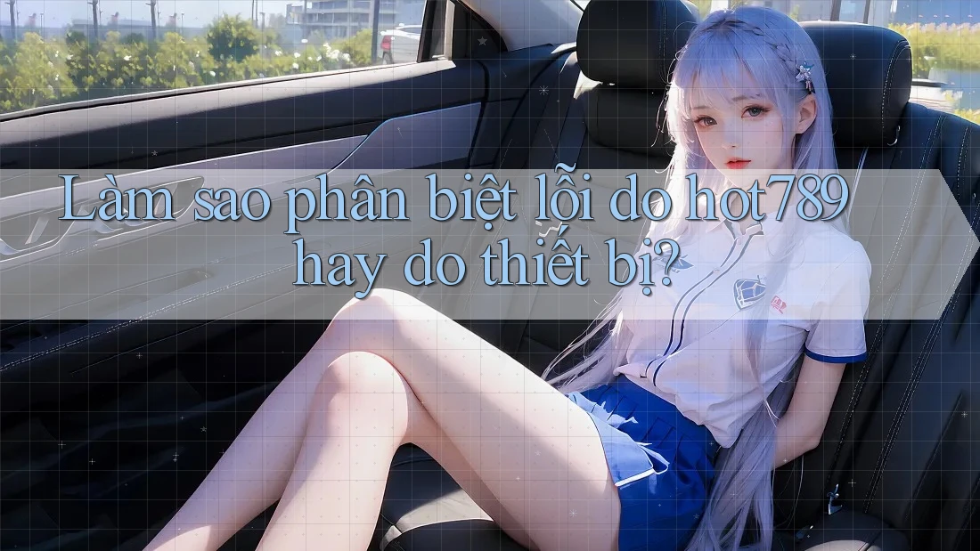 Làm sao phân biệt lỗi do hot789 hay do thiết bị?