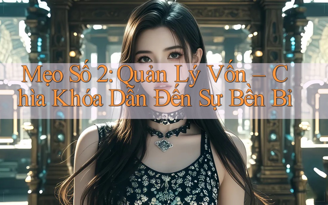 Mẹo Số 2: Quản Lý Vốn – Chìa Khóa Dẫn Đến Sự Bền Bỉ